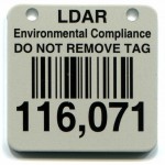 Alum Tag Teflon Bar code Rivet Drake Labels