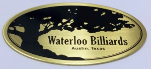 .062 Brass Alloy Branding Plate, Black Screen Graphics