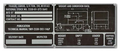 Photosensitive Aluminum Tag