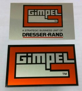 Orange & Black Metalphoto® Anodized Aluminum Plates with Acrylic Pressure Sensitive Adhesive