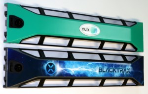 Customized computer server bezels: painted 2 tone server bezel and bezel with skin