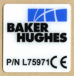  CE Polycarbonate Regulatory label 