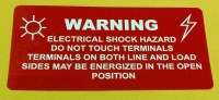 Solar Installation Label (Polyester) - Red Warning