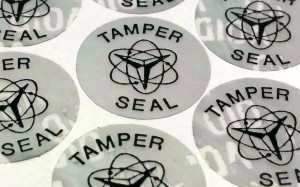 Matte Silver Polyester Tamper Resistant Label