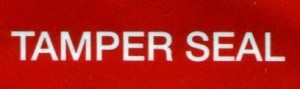 Red Polyester Tamper Resistant Label